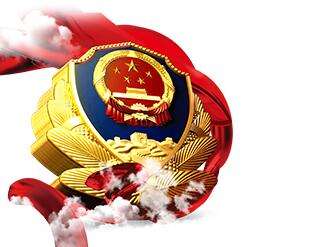 行业警察警务警徽阴影军人服务警官丝绸立体几何图形长方形简单简约